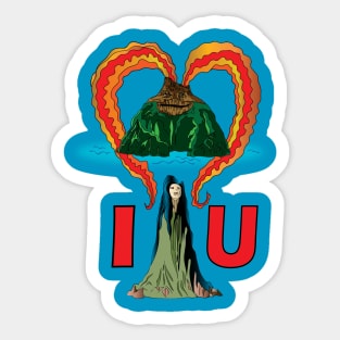 I lava you 3 Sticker